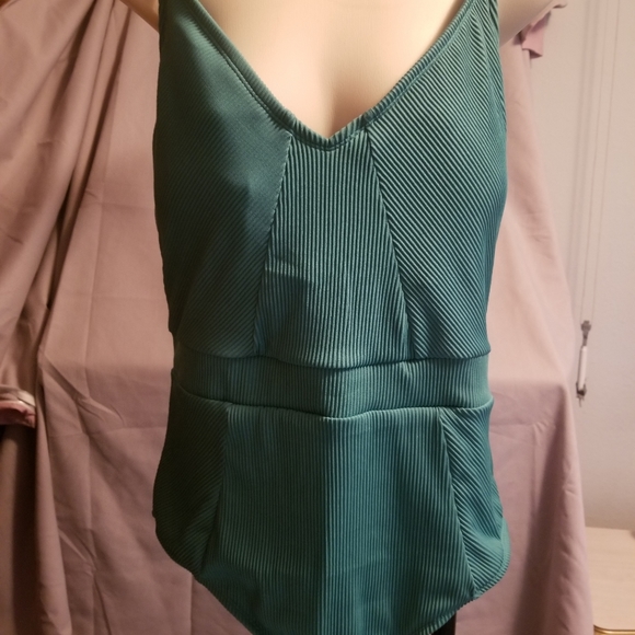 Ladies one piece swim suit, ribbed - Picture 2 of 7